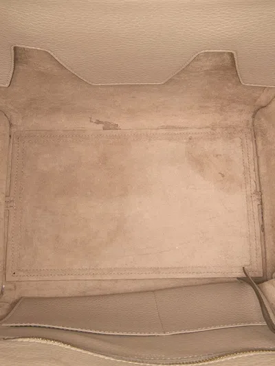 Pre-owned Celine 2013 Medium Grained Calfskin Tie Knot Handbag In Brown