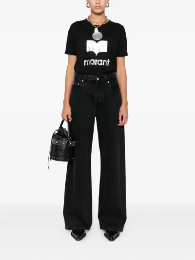 Isabel Marant Étoile Koldi Logo-print T-shirt In Black