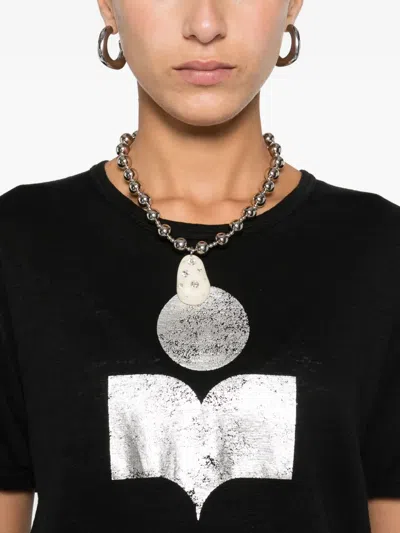 Isabel Marant Étoile Koldi Logo-print T-shirt In Black