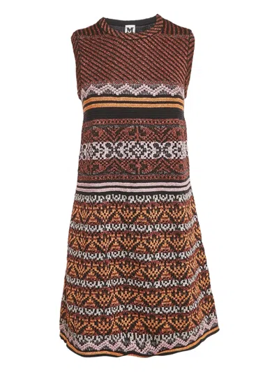 Pre-owned Missoni Pattern Dress In Brown