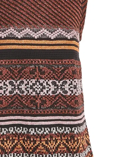 Pre-owned Missoni Pattern Dress In Brown