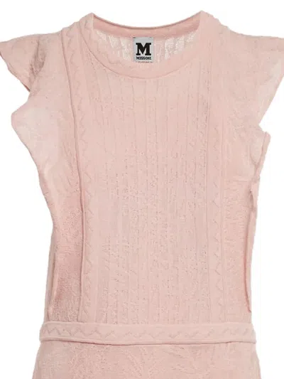 Pre-owned Missoni Knit Pattern Dress In Pink