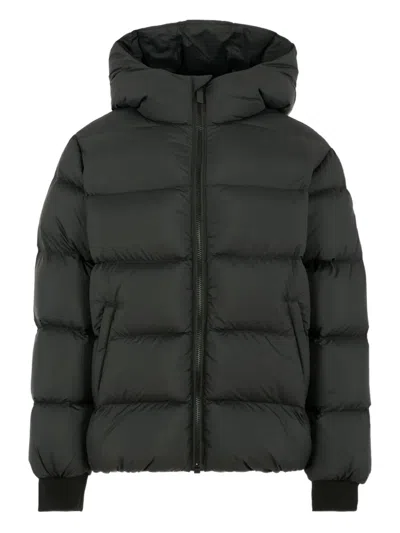 Colmar Black Down Jacket For Kids With Logo In Black