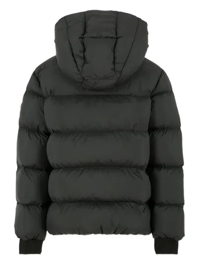 Colmar Black Down Jacket For Kids With Logo In Black
