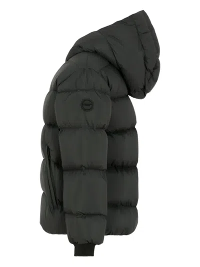 Colmar Black Down Jacket For Kids With Logo In Black