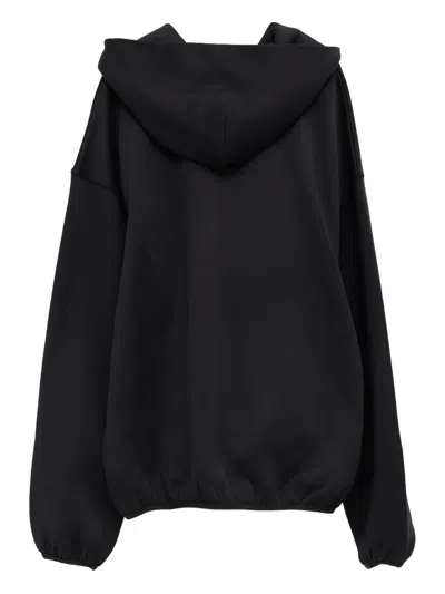 Casablanca Mens Oversized Panel Logo Jersey Hoodie Black In Black