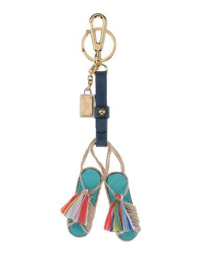 Shop Dolce & Gabbana Key Ring In Blue