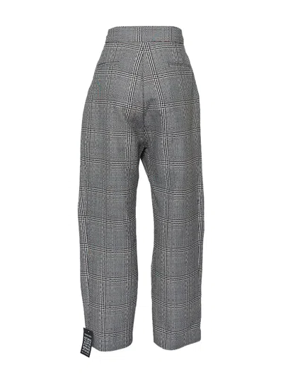 Pre-owned Ellery Belted Plaid Trousers In Gray