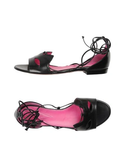 Shop Oscar Tiye Sandals In Black
