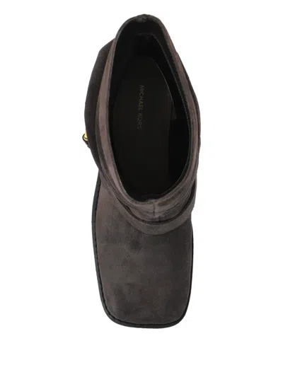 Michael Michael Kors Colby Leather Ankle Boot In Burgundy