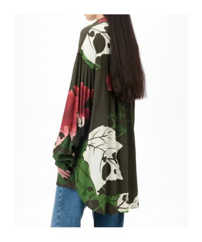Our Legacy Floral Print Long Sleeve Casual Top In Multi
