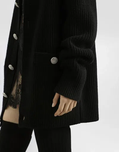 Dolce & Gabbana Virginwool Cardigan In Black
