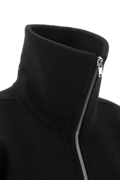 Rick Owens Black Wool Draculimo Structured Jacket In Black