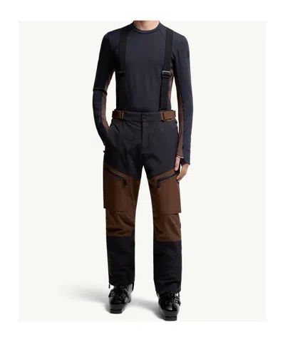Moncler Adjustable Strap Ski Trousers And Pockets In Multi
