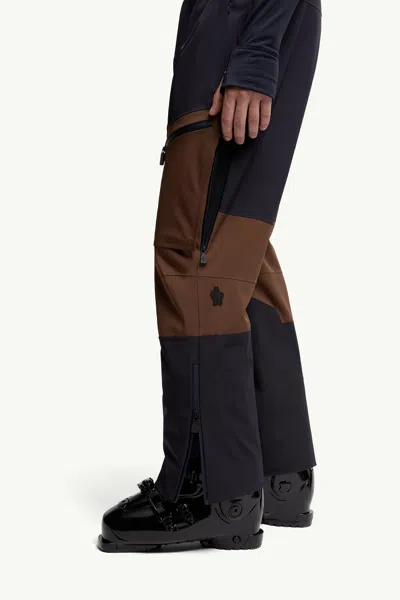 Moncler Adjustable Strap Ski Trousers And Pockets In Multi