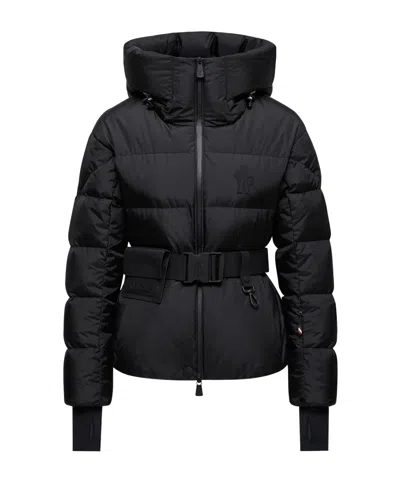 Moncler Grenoble Bouquetin Hooded Down Puffer Jacket In Black