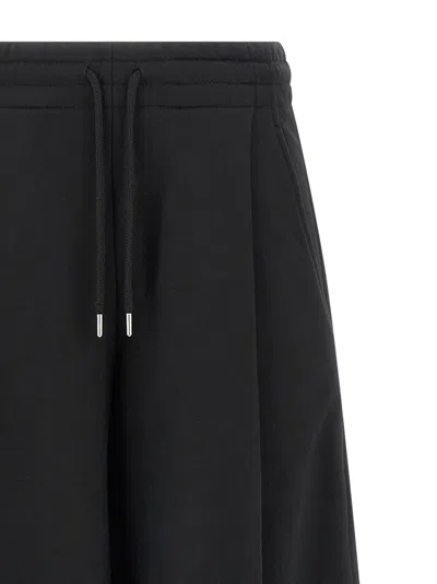 Dries Van Noten Pleated Drawstring Track Pants In Black