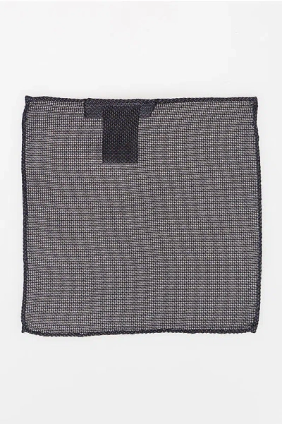 Dsquared2 Gauzed Silk Pocket Square In Gray