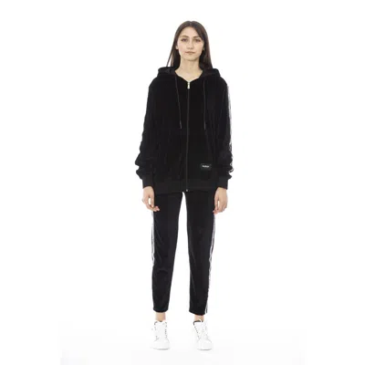 Baldinini Trend Black Cotton Tracksuit In Black