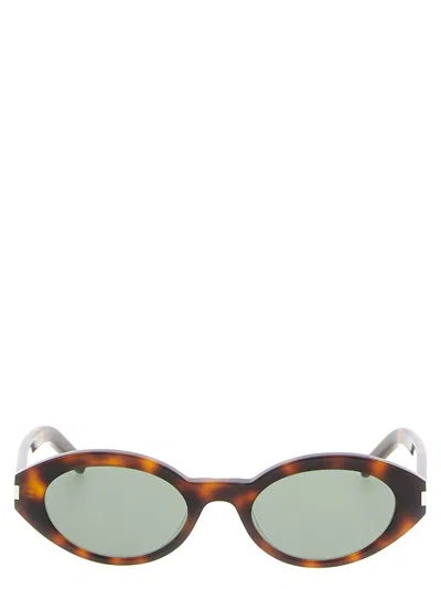 Saint Laurent Sl 567 Sunglasses In Brown