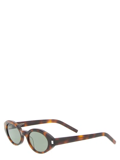 Saint Laurent Sl 567 Sunglasses In Brown