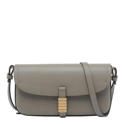 Pinko Saddle Shoulder Bag In Gray