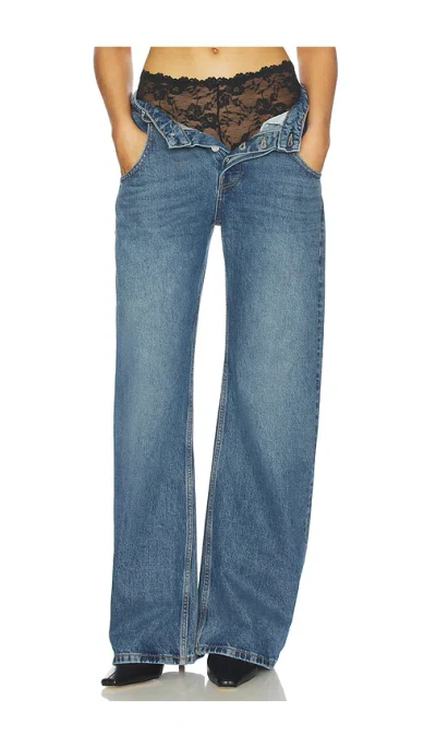 Skims Stretch Lace Boyshort In Black