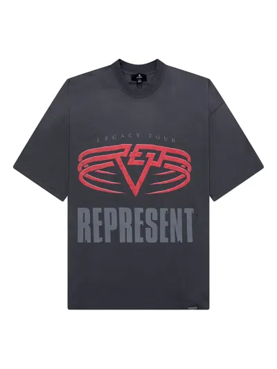 Represent Living Legacy Graphic Print T-shirt In Black