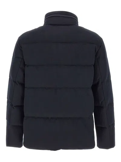 Duno Theus Quilted Zip-fastening Jacket In Blue