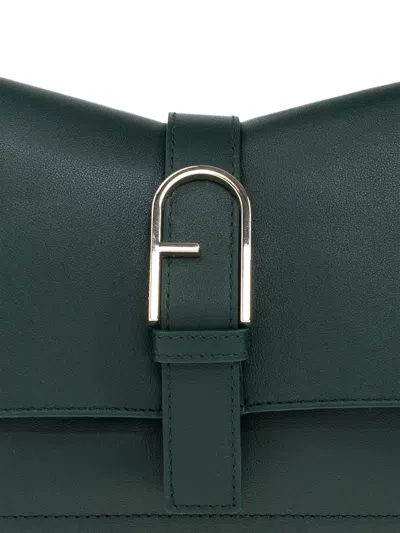 Furla Buckle-fastening Top-handle Bag In Green