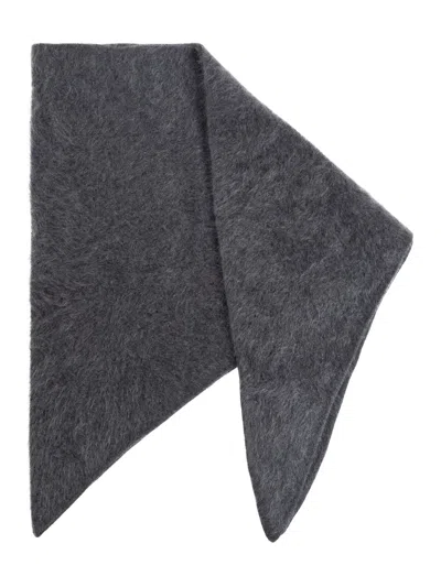 Lisa Yang Brushed Cashmere Scarf In Gray