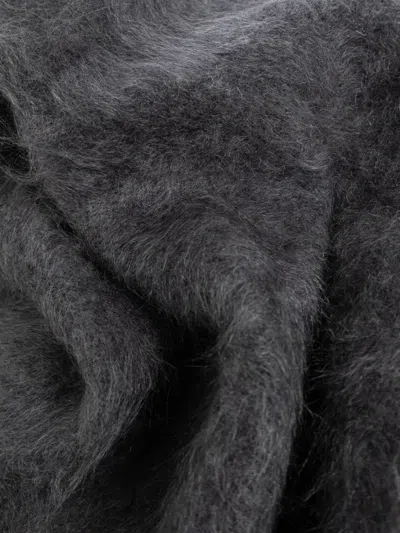 Lisa Yang Brushed Cashmere Scarf In Gray