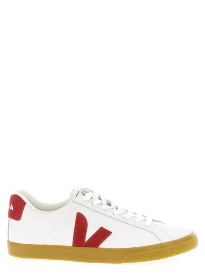 Veja Logo Patch Low-top Sneakers In White