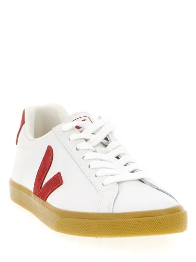 Veja Logo Patch Low-top Sneakers In White
