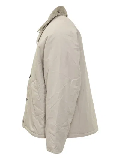 Barbour Padded Corduroy-collar Jacket In Neutral
