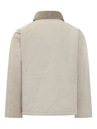 Barbour Padded Corduroy-collar Jacket In Neutral