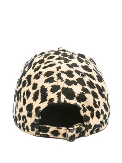 Aspesi Leopard-print Cap In Neutral