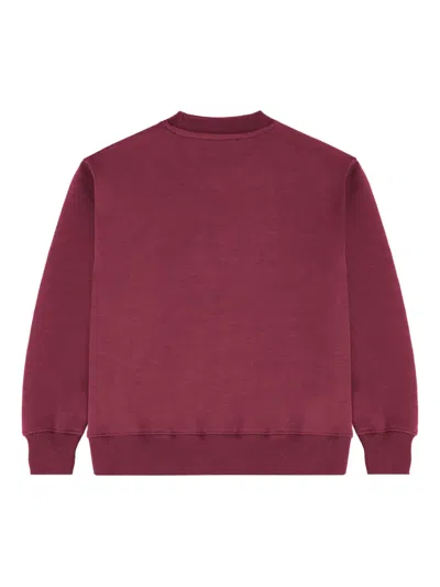 Laneus Interlock Embroidered Sweatshirt In Red