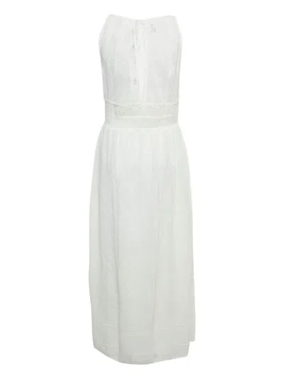 Pre-owned Missoni Halterneck Knit Dress In White