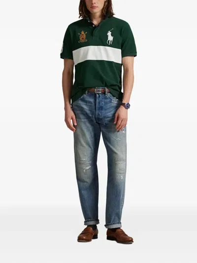 Polo Ralph Lauren Men's Custom Slim Fit 20th Anniversary Polo In Green