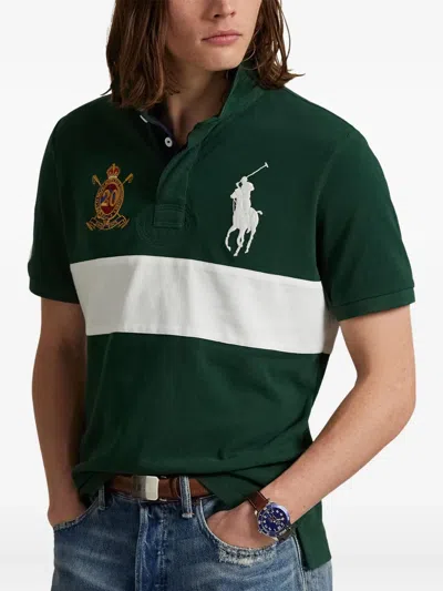 Polo Ralph Lauren Men's Custom Slim Fit 20th Anniversary Polo In Green