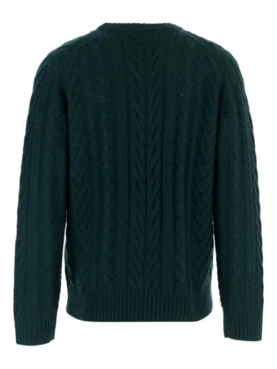 Guest In Residence Cashmere Sweater With Cable Knit In Green