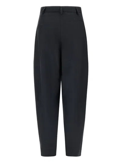 Herno Pleated-detail Pants In Black