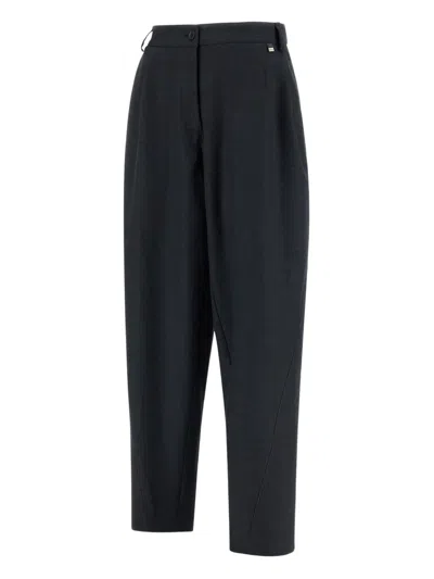 Herno Pleated-detail Pants In Black