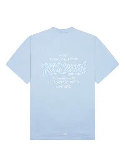 Represent Logo-print T-shirt In Blue