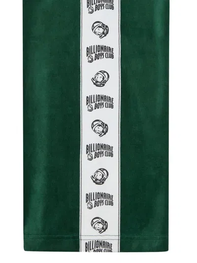 Billionaire Cotton Blend Trousers With Side Strips In Green