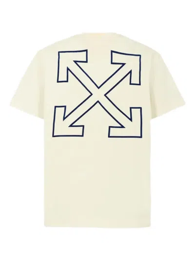 Off-white Kids Printed T-shirt In White