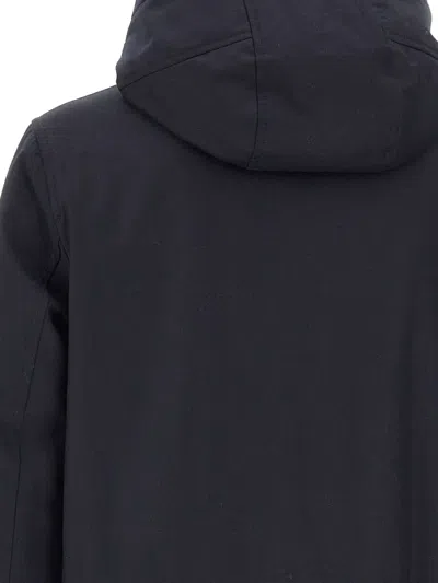 Duno Hooded Zip-front Jacket In Blue