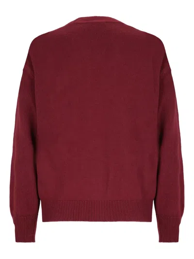 Laneus Buttoned Cardigan In Red