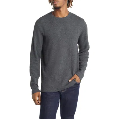 Travismathew Cloud Waffle Crewneck Tee In Gray